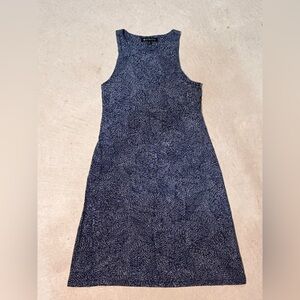 Athleta Women's Navy White Sleeveless Summer Dress Small S EH 151